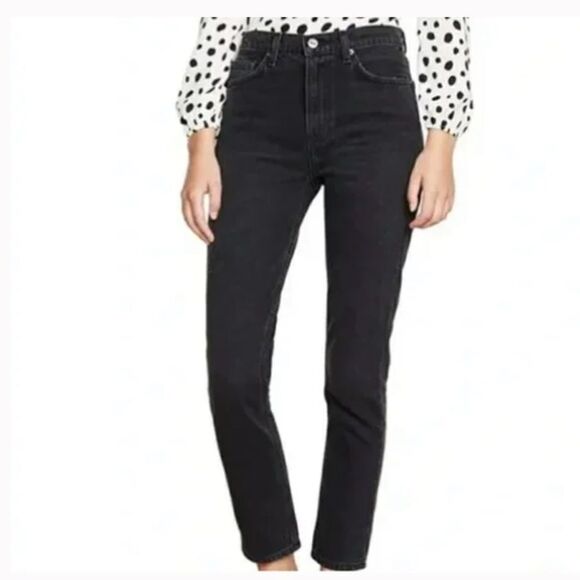 Reformation High Rise Monterey Wash Straight Leg Jeans - Picture 1 of 6